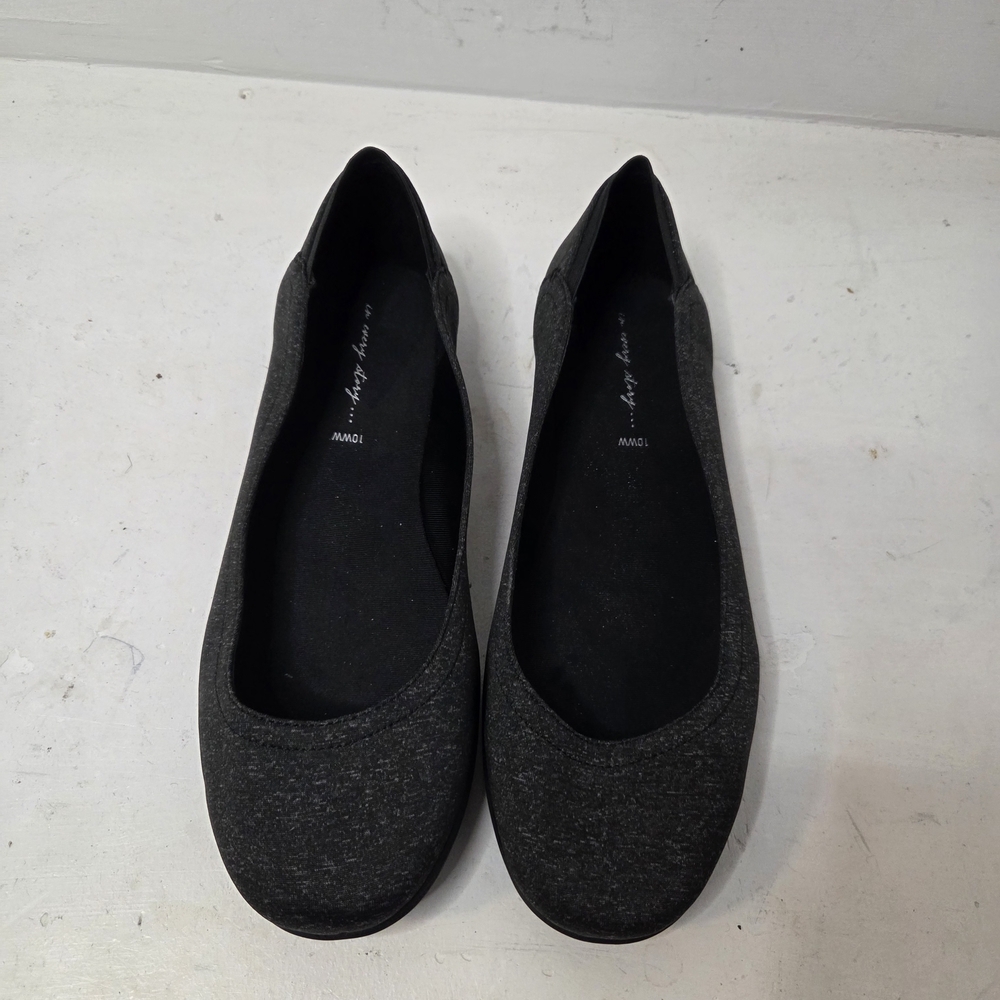 Penningtons Charcoal Ballet Flats Size 10WW